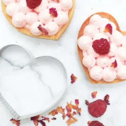 Cercles À Gâteaux<ScrapCooking 4 Cercles à tarte individuels perforés Coeurs,