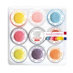 Les Macarons|Les Cupcakes<ScrapCooking 9 Colorants artificiels en poudre,