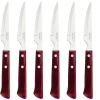 Couteaux<Tramontina 6 couteaux à steak Rouge Spanish,