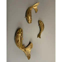Décorations Murales<EMDE 3 décorations murales Carpes dorées, Emdé