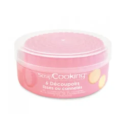 Emporte-Pièce<ScrapCooking 6 Découpoirs lisses ou cannelés,