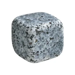 Verres Whisky Et Porto<ONTHEROCKS 9 glaçons en granit bleu de Bretagne, ON THE ROCKS