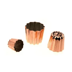 Moules À Pâtisserie|Moules Anti-Adhérent<Mali's 4 Moules à cannelés cuivre 45 mm,