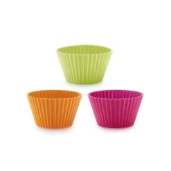 Moules Souples<LÉKUÉ 6 moules muffins couleurs, Lékué