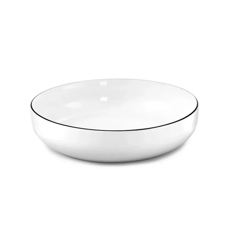 Les Assiettes Creuses<AMEFA Assiette à salade et pâtes Yaka Noir, Médard de Noblat