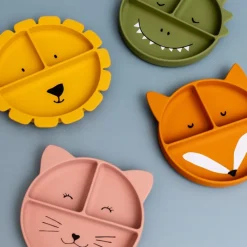 La Vaisselle Pour Enfant<Trixie Assiette compartiments silicone avec ventouse Mr Fox,