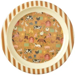 La Vaisselle Pour Enfant<Rice Assiette Plate 22 cm Ferme,