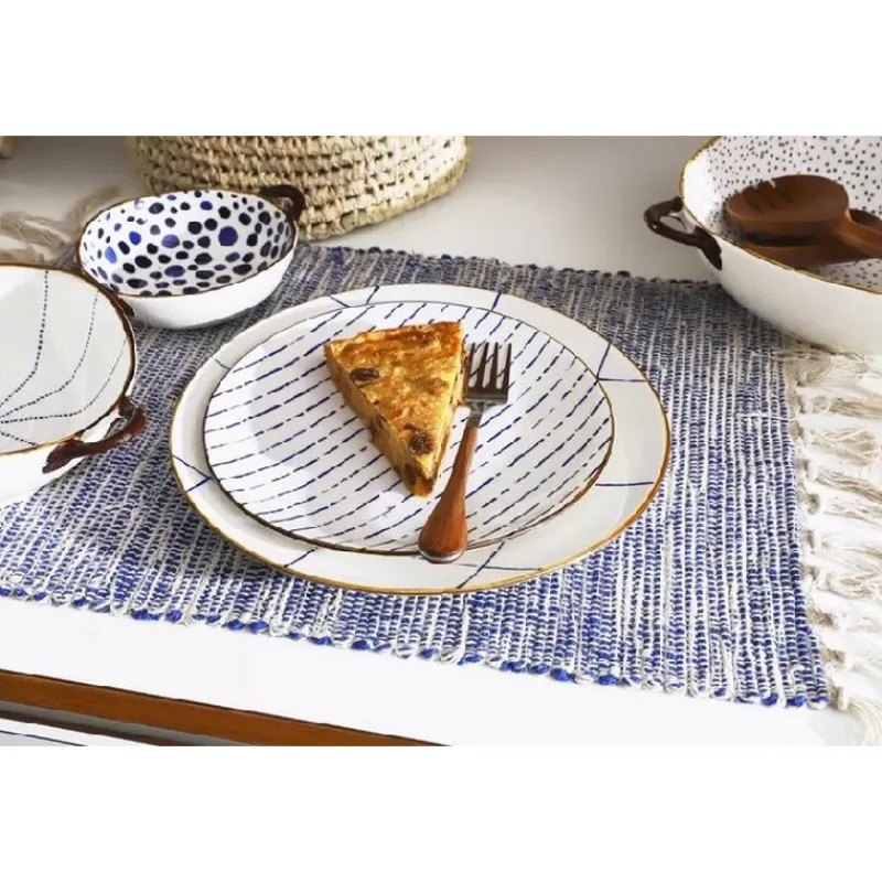 Les Assiettes Dessert|Les Assiettes Plates<Pomax Assiette plate Anafi Bleu,