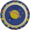 La Vaisselle Pour Enfant<Rice Assiette Plate Bleu Galaxy Print en mélamine,