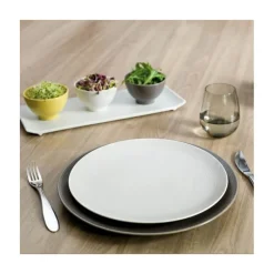 Les Assiettes Plates<Degrenne Paris Assiette plate Modulo Nature Kaolin,