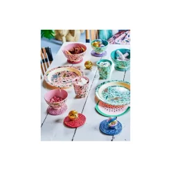 La Vaisselle Pour Enfant<Rice Assiette plate rose Jungle en mélamine,