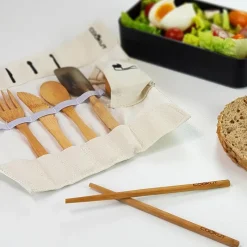 Ustensiles Pour Le Pique-Nique<COOKUT BAM-BAM Kit repas en bambou,