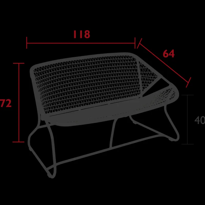 Fauteuils, Chaises Et Bancs<FERMOB Banquette sixties,