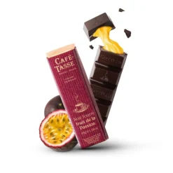 Le Chocolat<Café Tasse Barre de chocolat Noir fourré Fruit de la Passion,