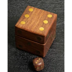 Les Jeux D'Intérieur<Chehoma Boîte à dés en bois,