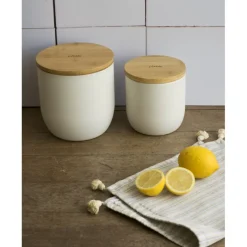 Boîtes Hermétiques<PEBBLY Boîte de conservation en métal et bambou 650 ml,