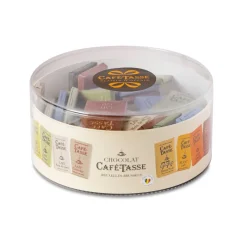 Le Chocolat<Café Tasse Boîte Tubo de 40 mini-tablettes assorties,