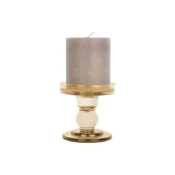 Photophores, Bougeoirs Et Chandeliers<Present Time Bougeoir Glass Art Sand Brown,