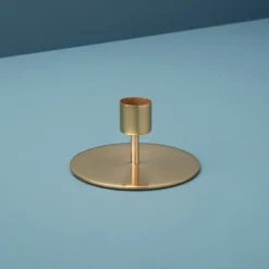 Photophores, Bougeoirs Et Chandeliers<Be Home Bougeoir Métal Doré Kent,