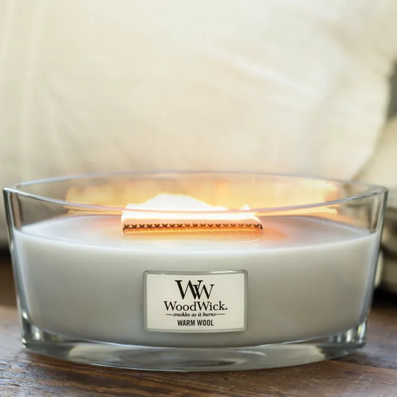 Bougies Parfumées<Woodwick Bougie parfumée Ellipse Douceur de Laine,