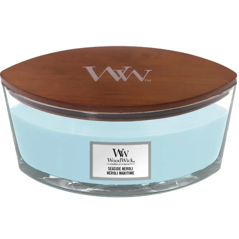 Bougies Parfumées|Bougies Décoratives<Woodwick Bougie parfumée Ellipse Neroli maritime,