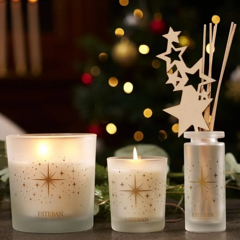 Bougies Parfumées|Bougies Décoratives<ESTEBAN Bougie parfumée 180g Sapin Exquis,