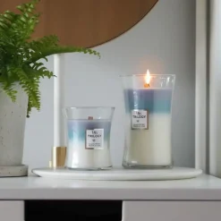 Bougies Parfumées<Woodwick Bougie parfumée Trilogy Séjour au Calme,