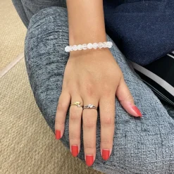 La Lithothérapie<Koukouma & Co Bracelet Cristal de Roche craquelé,