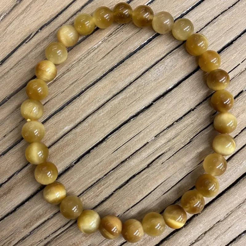 La Lithothérapie<Koukouma & Co Bracelet Œil de Tigre doré,