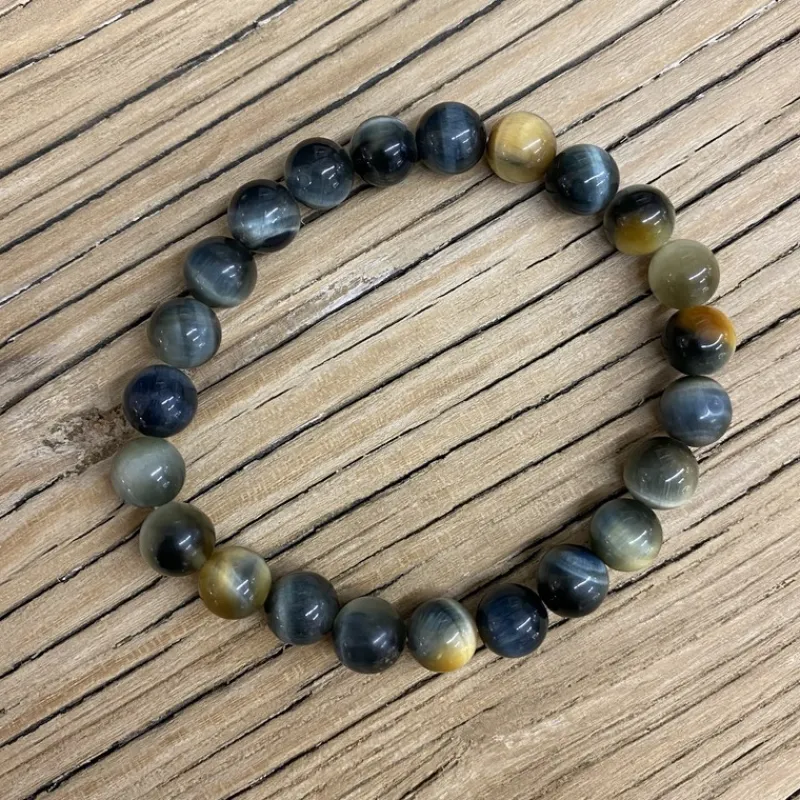 La Lithothérapie<Koukouma & Co Bracelet Oeil de Tigre blanc,