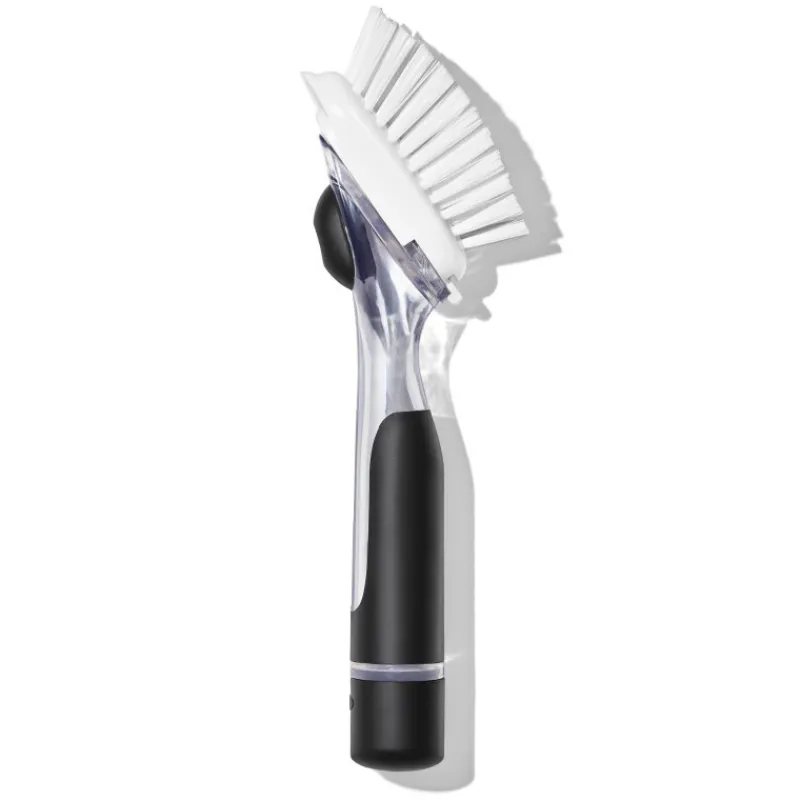 Brosserie<OXO Brosse à vaisselle distributrice de savon avec manche,