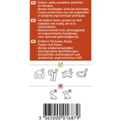 Brosserie<STARWAX Brosse adhésive lavable,