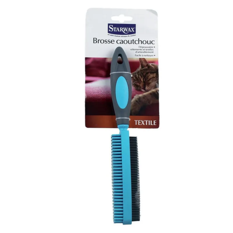 Brosserie<STARWAX Brosse Caoutchouc pour textile,