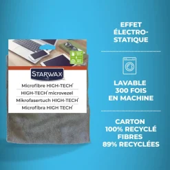 Brosserie<STARWAX Chiffon Microfibre High-Tech,