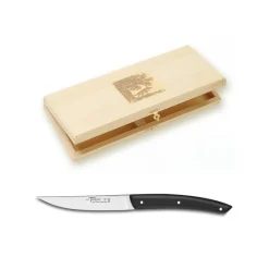 Couteaux<DOZORME Coffret 4 couteaux à steak Le Thiers® Noir Mat, Claude