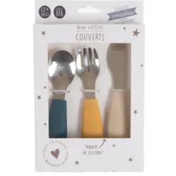 Les Couverts Pour Enfant<Amadeus Les Petits Coffret 3 couverts silicone,