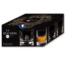 Verres Whisky Et Porto<La Rochère Coffret 4 gobelets à Whisky Dandy ,