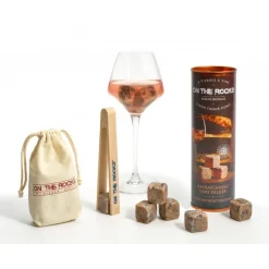 Ustensiles Pour Le Vin|Verres À Vin<ONTHEROCKS Coffret 6 pierres à vin + pince, ON THE ROCKS