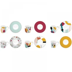 Bols, Mugs Et Tasses|Tout Pour Le Café<Easy life Coffret 6 tasses à café Modernism,
