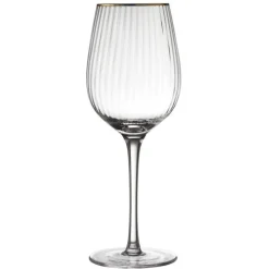 Verres À Vin<LYNGBY GLAS Coffret 4 verres à vin 40 cl Palermo Gold,