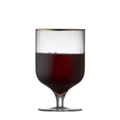 Verres À Vin<LYNGBY GLAS Coffret 4 verres à vin 30 cl Palermo Gold,