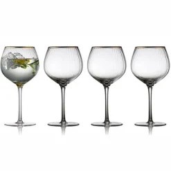 Verres Apéritif|Verres À Cocktail<LYNGBY GLAS Coffret 4 verres Gin&Tonic Palermo Gold,