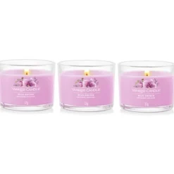 Bougies Parfumées<Yankee Candle Coffret de 3 Bougies Votives Parfumées Orchidée Sauvage,