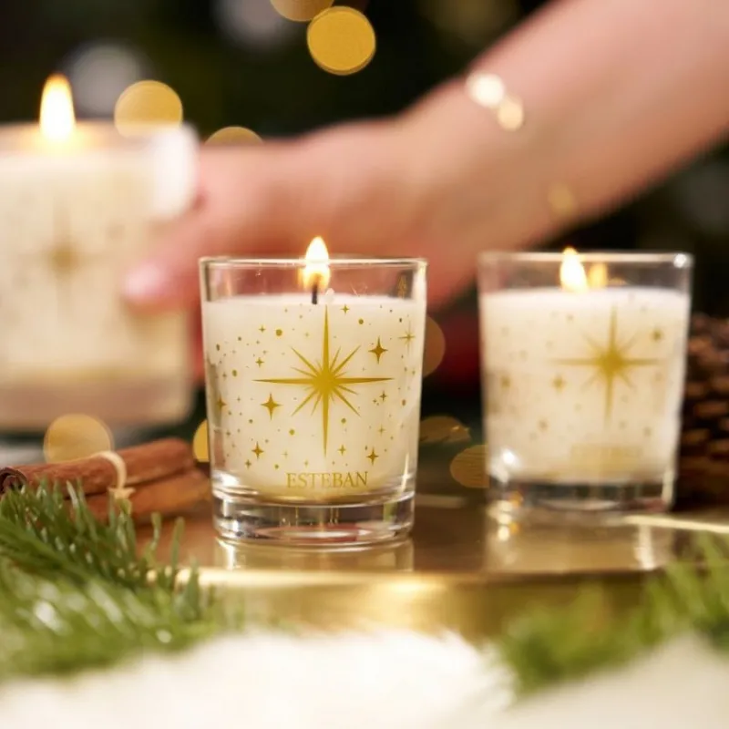 Bougies Parfumées|Bougies Décoratives<ESTEBAN Coffret duo de mini bougies Noël Sapin Exquis, Estéban
