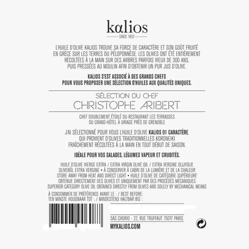 Huile & Vinaigre<Kalios Coffret Huiles des chefs,