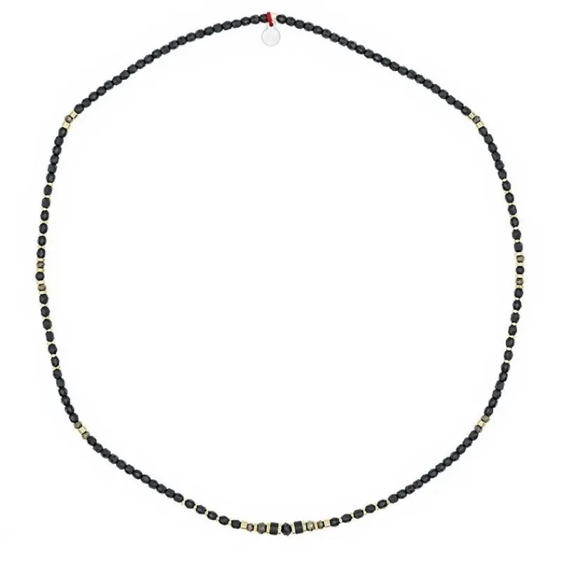 Les Bijoux<Têtes Blondes Collier et Bracelet 3 tours Zuri Noir Mat,