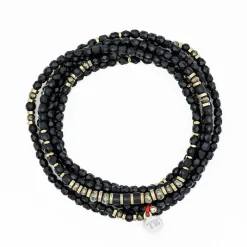 Les Bijoux<Têtes Blondes Collier et Bracelet 6 tours Black Panther,