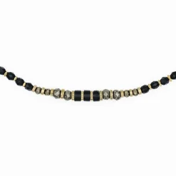 Les Bijoux<Têtes Blondes Collier et Bracelet 6 tours Black Panther,