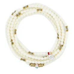 Les Bijoux<Têtes Blondes Collier et Bracelet 6 tours Nazar Vanille,