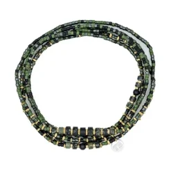 Les Bijoux<Têtes Blondes Collier et Bracelet 6 tours Crocodile Slim,